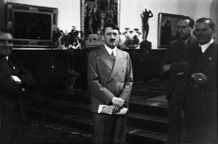 Adolf Hitler at the  Berghof while Ribbentrop was negociating the german soviet pact in Moscow, from Eva Braun's album